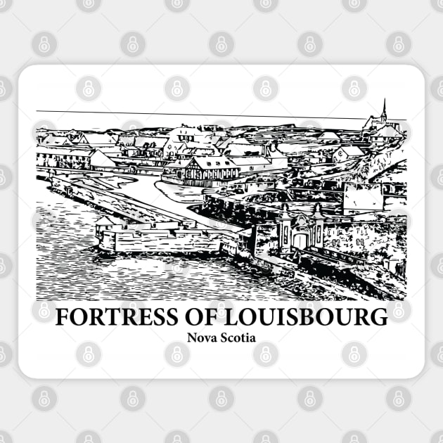 Fortress of Louisbourg - Nova Scotia Magnet by Lakeric